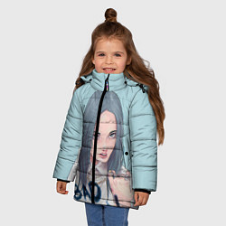 Куртка зимняя для девочки Billie Eilish: Bad Guy, цвет: 3D-черный — фото 2