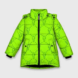 Зимняя куртка для девочки Billie Eilish: Acid Pattern