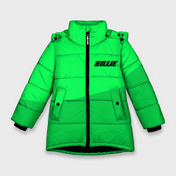 Куртка зимняя для девочки Billie Eilish: Duo Green, цвет: 3D-черный