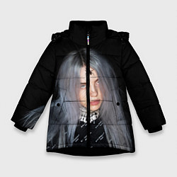 Куртка зимняя для девочки BILLIE EILISH с Пауком, цвет: 3D-черный