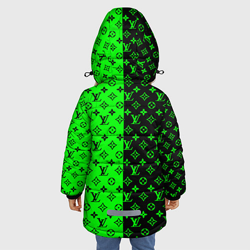 Зимняя куртка для девочки BILLIE EILISH x LV Green / 3D-Светло-серый – фото 4