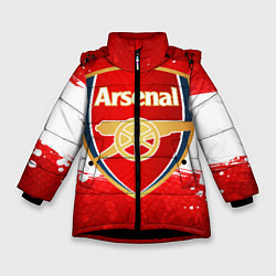 Куртка зимняя для девочки Arsenal цвета 3D-черный — фото 1