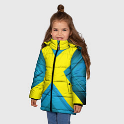 Куртка зимняя для девочки Икс для косплея, цвет: 3D-светло-серый — фото 2