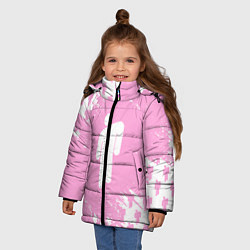Куртка зимняя для девочки Billie Eilish: Pink Style, цвет: 3D-черный — фото 2