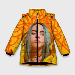 Куртка зимняя для девочки Billie Eilish, цвет: 3D-черный