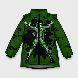 Куртка зимняя для девочки The Riddler, цвет: 3D-светло-серый