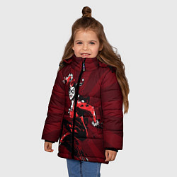 Куртка зимняя для девочки Harley Quinn, цвет: 3D-черный — фото 2