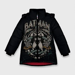 Куртка зимняя для девочки Batman, цвет: 3D-красный