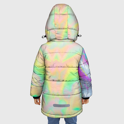 Зимняя куртка для девочки Билли Айлиш / 3D-Светло-серый – фото 4