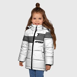 Куртка зимняя для девочки Ateez, цвет: 3D-светло-серый — фото 2