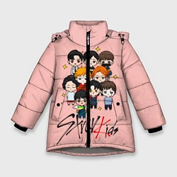 Куртка зимняя для девочки Stray Kids, цвет: 3D-светло-серый