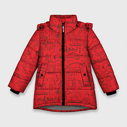 Куртка зимняя для девочки Highlights Friends, цвет: 3D-светло-серый