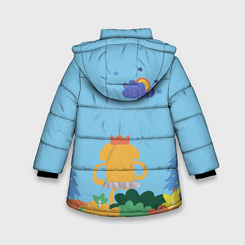 Зимняя куртка для девочки Время приключений Winter / 3D-Светло-серый – фото 2