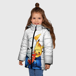 Куртка зимняя для девочки UNDERTALE, цвет: 3D-красный — фото 2