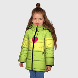 Куртка зимняя для девочки UNDERTALE CHARA, цвет: 3D-черный — фото 2