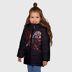 Куртка зимняя для девочки Доктор Кто - ART, цвет: 3D-черный — фото 2