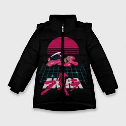 Куртка зимняя для девочки Akirа, цвет: 3D-черный