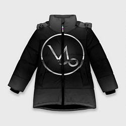 Куртка зимняя для девочки Capricorn Козерог, цвет: 3D-черный