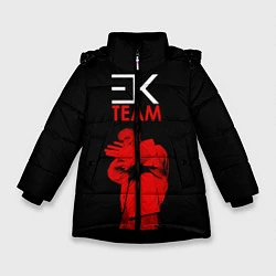 Куртка зимняя для девочки ЕГОР КРИД TEAM, цвет: 3D-черный