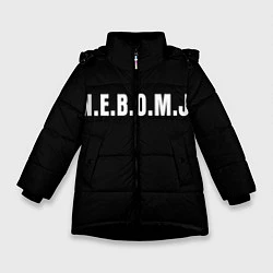 Куртка зимняя для девочки NEBOMJ Black, цвет: 3D-черный