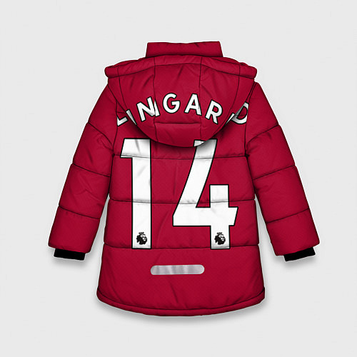 Зимняя куртка для девочки Lingard Manchester United / 3D-Красный – фото 2