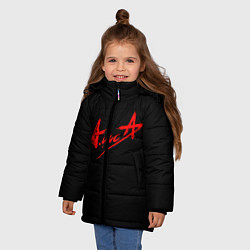 Куртка зимняя для девочки АлисА, цвет: 3D-светло-серый — фото 2