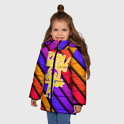 Куртка зимняя для девочки Руки Вверх, цвет: 3D-красный — фото 2