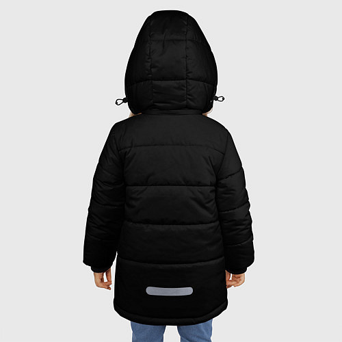 Зимняя куртка для девочки Белыйwhite / 3D-Светло-серый – фото 4