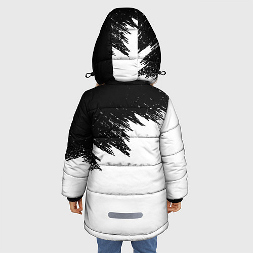 Зимняя куртка для девочки DETROIT BECOME HUMAN / 3D-Светло-серый – фото 4