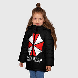 Куртка зимняя для девочки UMBRELLA CORP, цвет: 3D-красный — фото 2