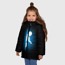 Куртка зимняя для девочки Portal, цвет: 3D-светло-серый — фото 2