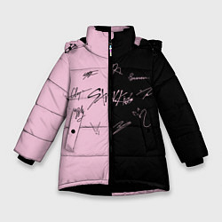 Куртка зимняя для девочки STRAY KIDS, цвет: 3D-черный