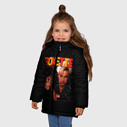 Куртка зимняя для девочки Roxette, цвет: 3D-черный — фото 2