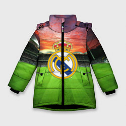 Куртка зимняя для девочки FC Real Madrid, цвет: 3D-черный