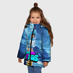 Куртка зимняя для девочки BRAWL STARS х LEON SLEEPY, цвет: 3D-черный — фото 2