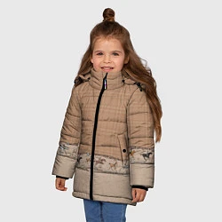 Куртка зимняя для девочки Всадники, цвет: 3D-черный — фото 2