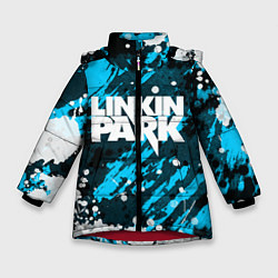 Куртка зимняя для девочки Linkin Park, цвет: 3D-красный