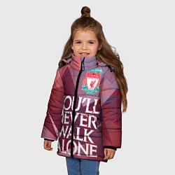 Куртка зимняя для девочки Ливерпуль, цвет: 3D-черный — фото 2