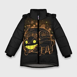 Куртка зимняя для девочки My Neighbor Totoro, цвет: 3D-светло-серый