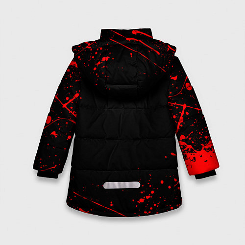 Зимняя куртка для девочки АлисА / 3D-Красный – фото 2