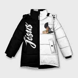 Куртка зимняя для девочки Dzhizus, цвет: 3D-черный