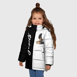 Куртка зимняя для девочки Dzhizus, цвет: 3D-черный — фото 2