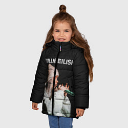 Куртка зимняя для девочки BILLIE EILISH, цвет: 3D-светло-серый — фото 2