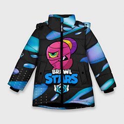 Куртка зимняя для девочки BRAWL STARS TARA, цвет: 3D-черный