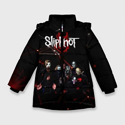 Куртка зимняя для девочки Slipknot, цвет: 3D-черный