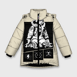 Куртка зимняя для девочки Apex Legends Wattson, цвет: 3D-черный