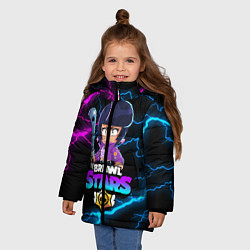 Куртка зимняя для девочки BRAWL STARS BIBI, цвет: 3D-черный — фото 2