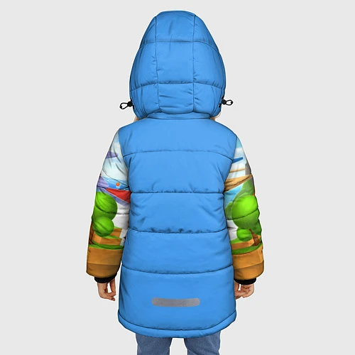 Зимняя куртка для девочки ROBLOX / 3D-Светло-серый – фото 4