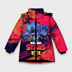 Куртка зимняя для девочки Brawl Stars LEON, цвет: 3D-черный