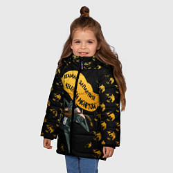 Куртка зимняя для девочки Ведьмак Сериал, цвет: 3D-черный — фото 2